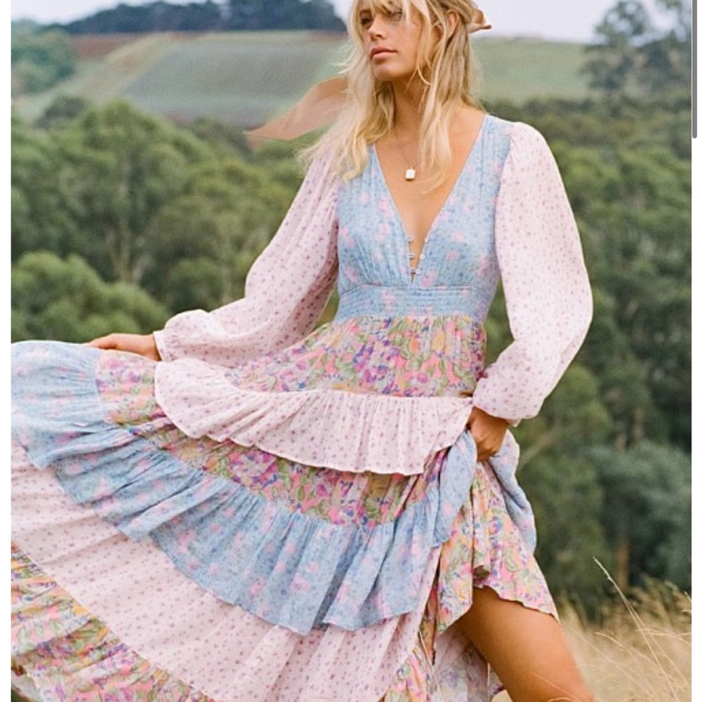 Spell Dolly Ra-Ra Gown Patchwork